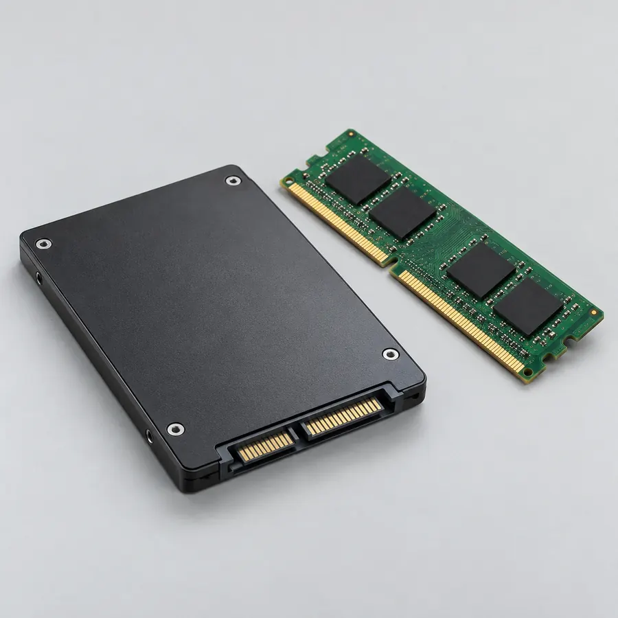 Disco SSD y memoria RAM